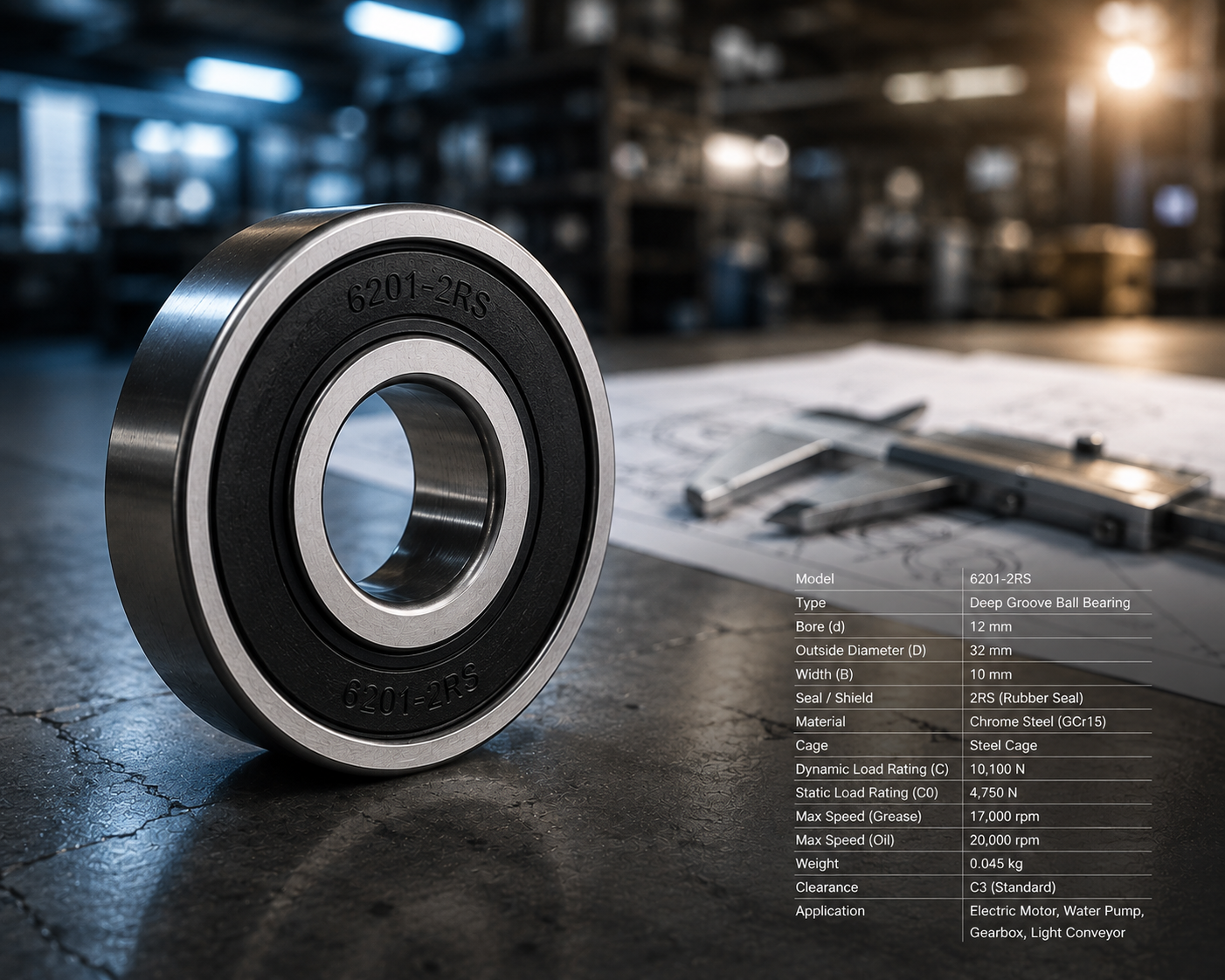 Deep Groove Ball Bearing 6201
