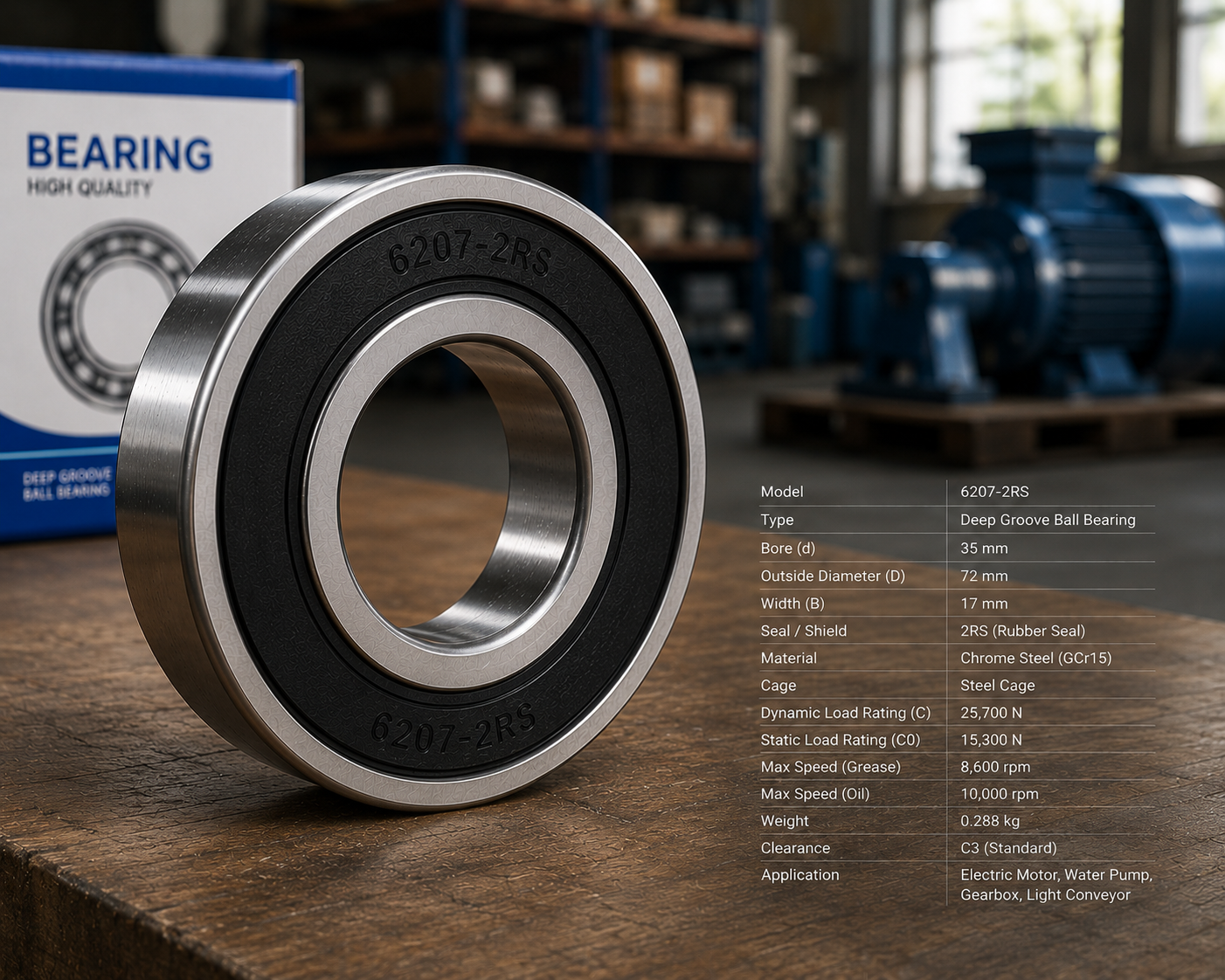 Deep Groove Ball Bearing 6207